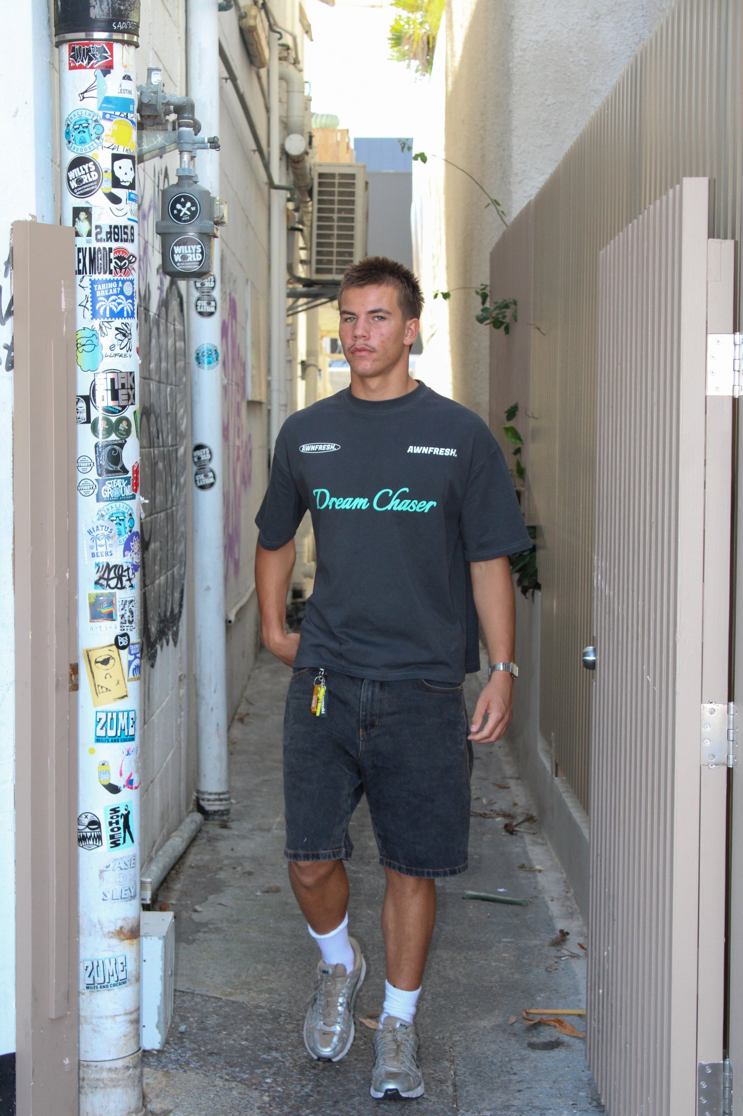 Turquoise Boxy Fit T-Shirt