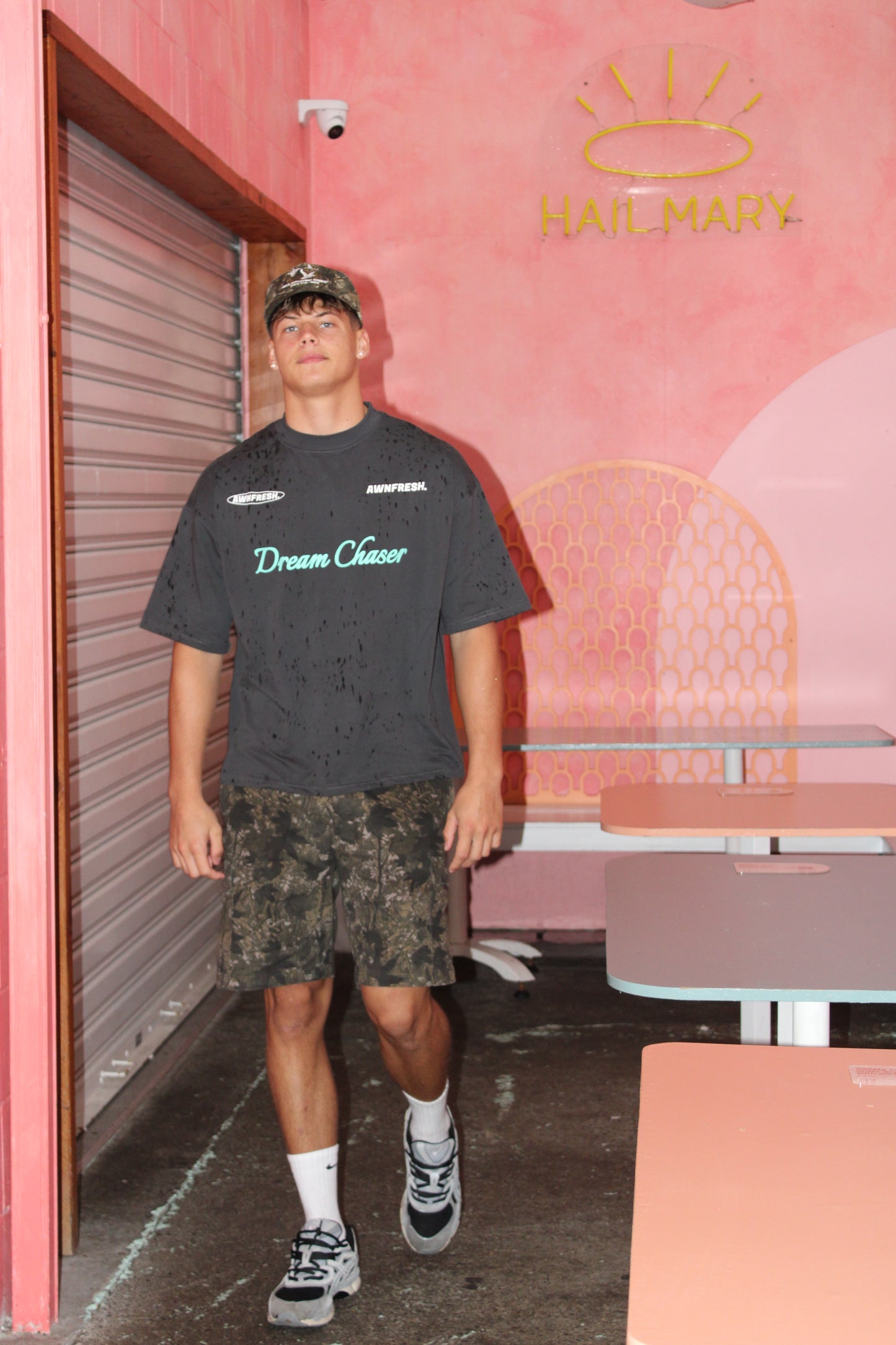 Turquoise Boxy Fit T-Shirt