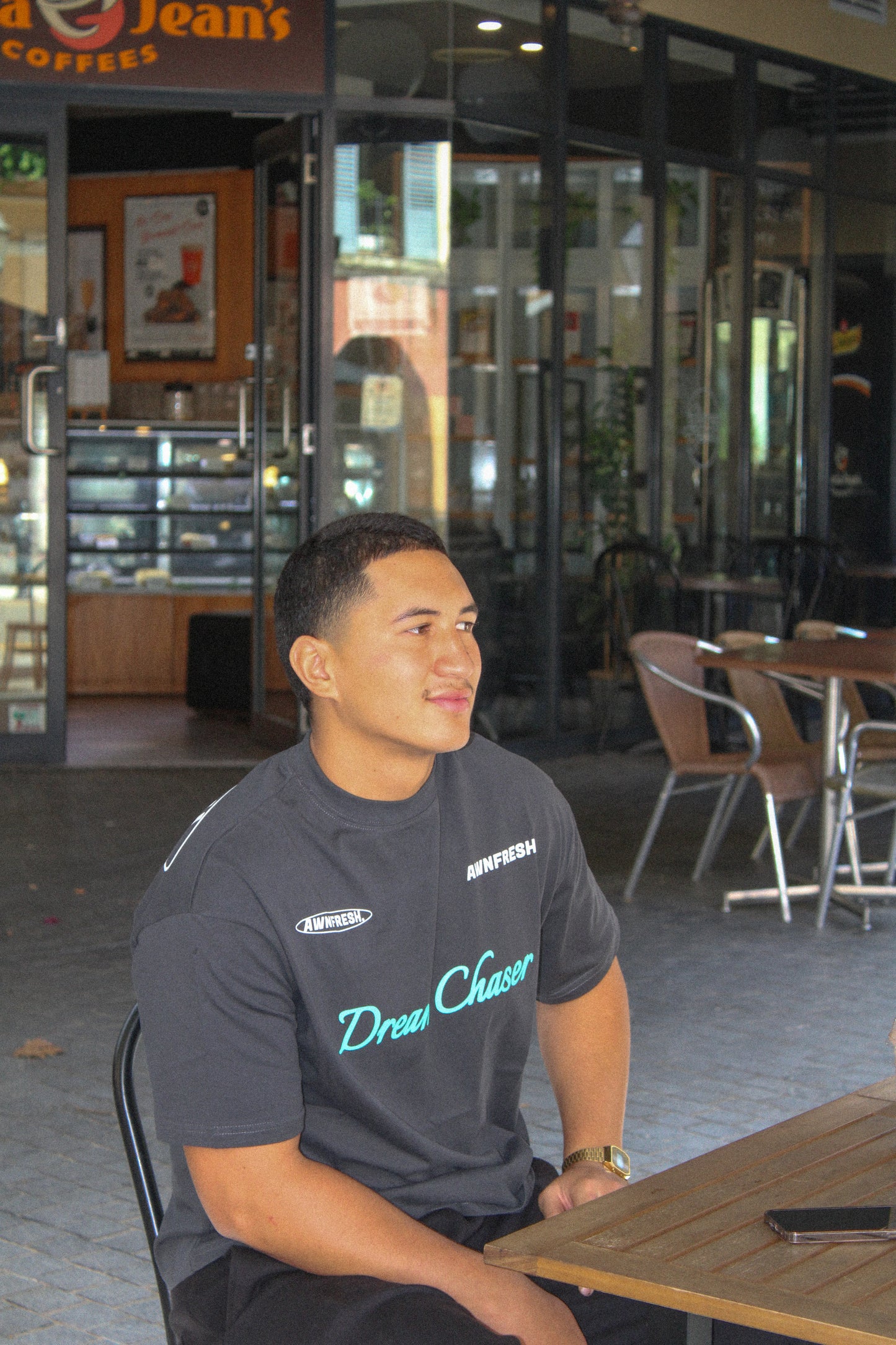 Turquoise Boxy Fit T-Shirt